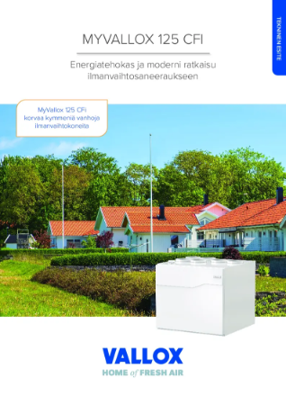 MyVallox 125 CFi - Tekninen Esite