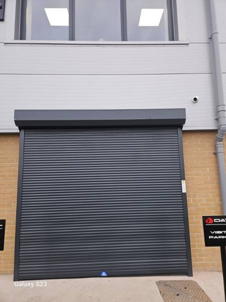 Case Study: K25 Solid Aluminium Roller Shutters at Datel Services, 
Weston-super-Mare