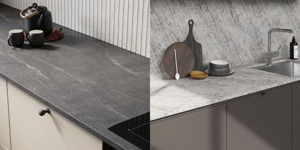 Nyhet fra Sigdal: Laminat-benkeplater i realistisk steinimitasjon
