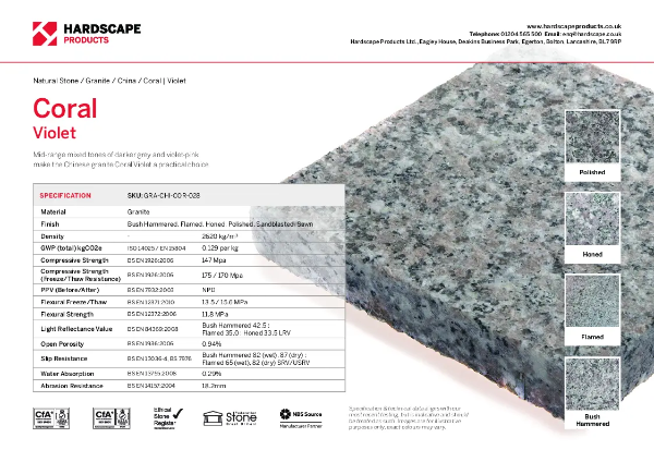 Coral Violet Hardscape Datasheet