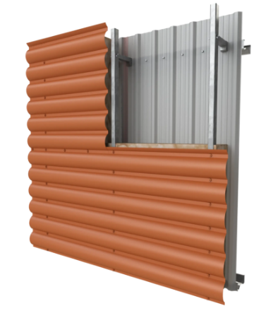 PRX-WS06 LUNA - Built-up Metal Wall System
