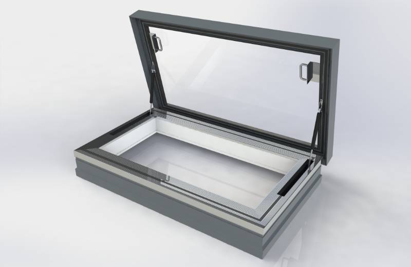 Skyway Manual Access Flatglass Rooflight - For Occasional Roof Access