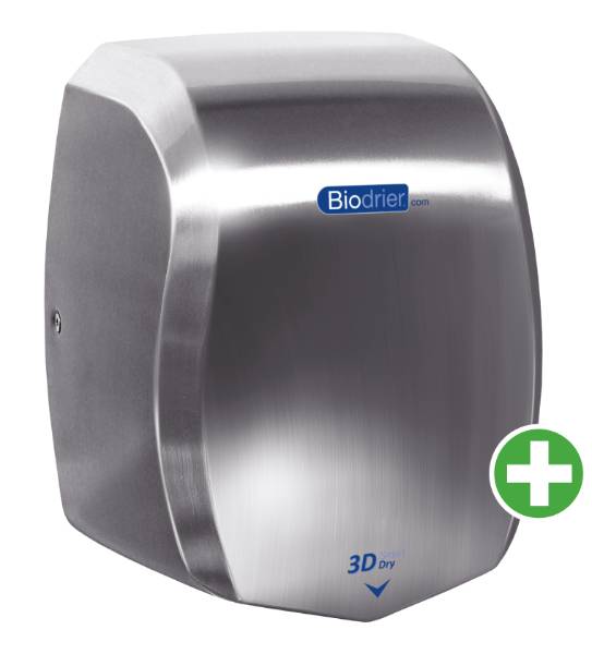 Biodrier 3D Smart Plus Hand Dryer - Intelligent Temperature Adjustment Dryer