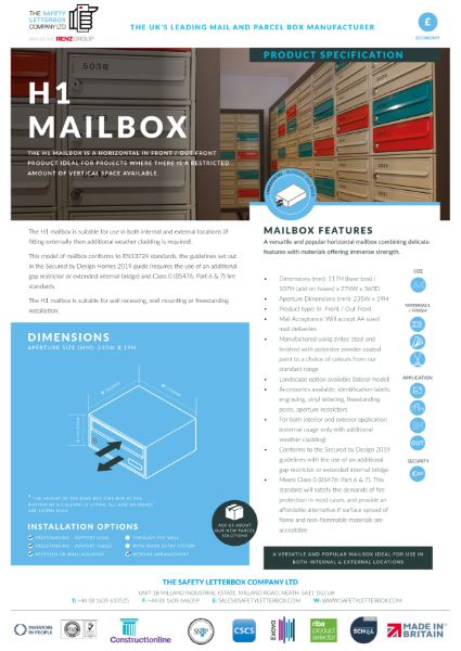 H1 Mailbox Datasheet