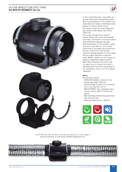 TD EVO PF ECOWATT Product Data Sheet