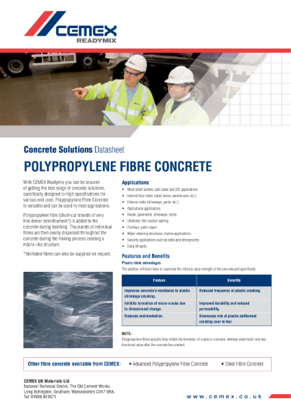 Fibre Reinforced Concrete