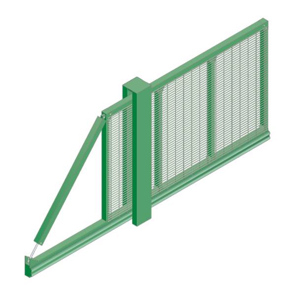Slidemaster SR1 Single - Carbon steel gate - Sliding gate 