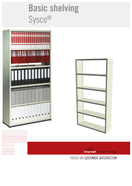 Bruynzeel Static Shelving: Sysco® - ideal for offices and static storage