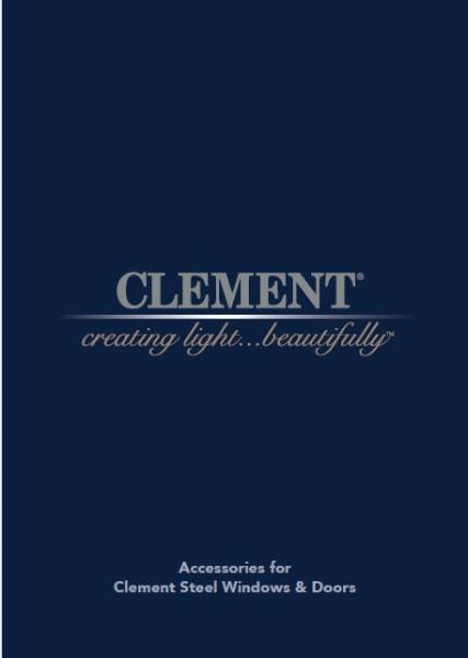 Clement accessories for steel windows and doors