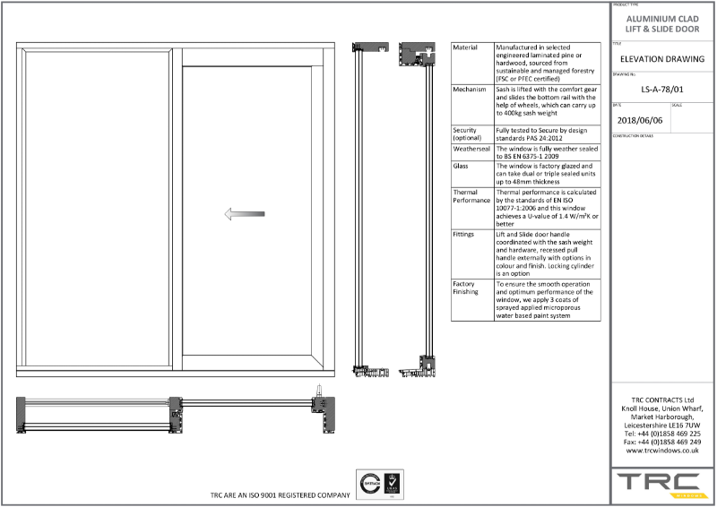 Alu Clad Lift & Slide Doors