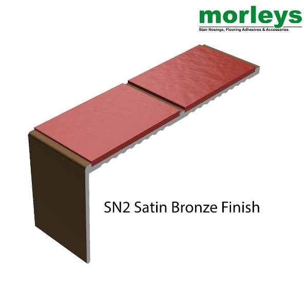  Stair Nosings Anodized Satin Bronze Aluminium Stair Nosing - Stair Edgings