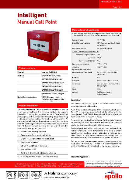 Intelligent Manual Call Point