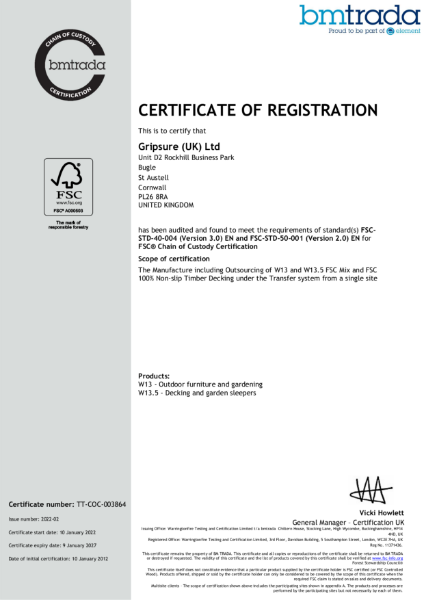Gripsure FSC® Certificate - C109573