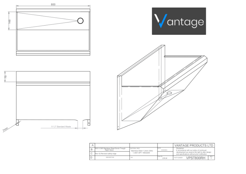 Drawing - VPST800RH 3D 02