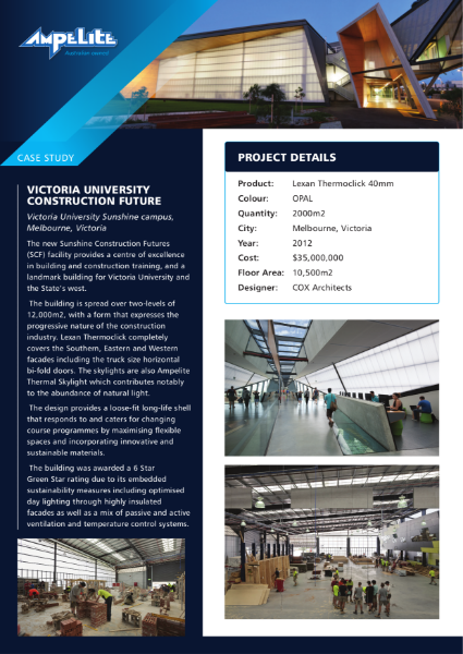 Case Study - Victoria University Construction Future