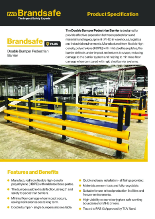 Double Bumper Safety Barrier - Brandsafe Spec Sheet