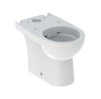 Geberit Selnova Compact Floor-Standing WC For Close-Coupled Exposed Cistern, Washdown, Multidirectional Outlet, Semi-Shrouded, Small Projection, Rimfree - Floor-standing WC
