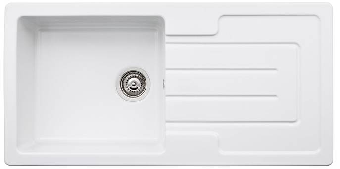 Acton Sink In White Ceramic