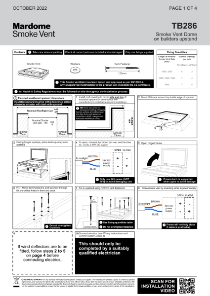 AOV Smoke Vent Installation guide