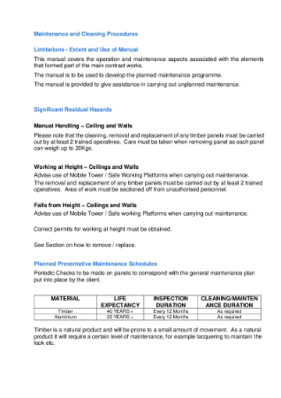 BCL Panels - Care & Maintenance Guide