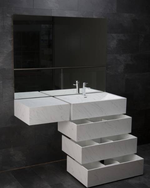 Everyday Essential for Bathroom Vanity Featuring M007 Mt. Carrara
