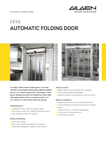 Gilgen FFM Automatic Folding Door