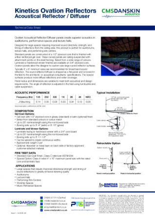 Kinetics ovation - TDS issue 1 04 2026
