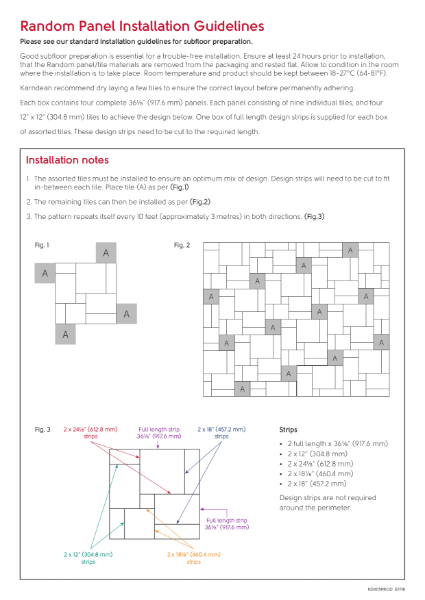 Random Panel Installation Guidelines