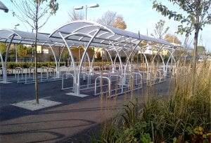 CLS - Double Row Symmetric Bike Shelters