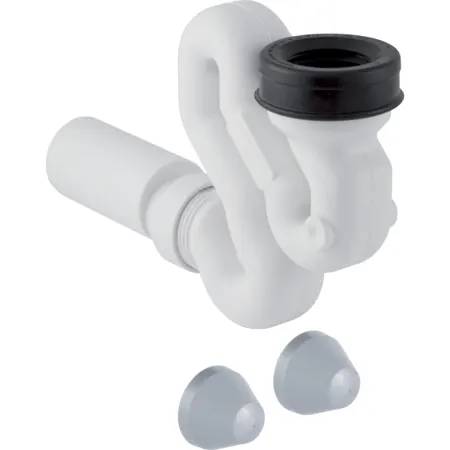 Geberit suction trap for urinal, with installation accessories, d50, horizontal outlet