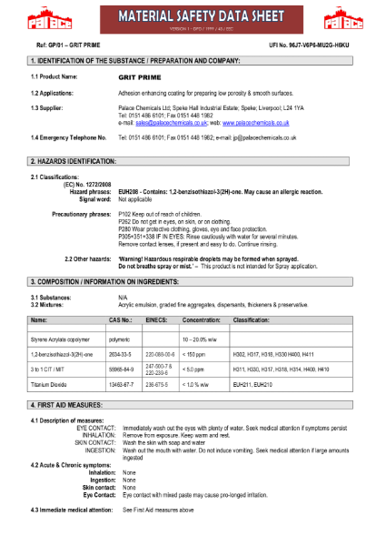 Coshh-msds-CLP-GRIT-PRIME-03-2021