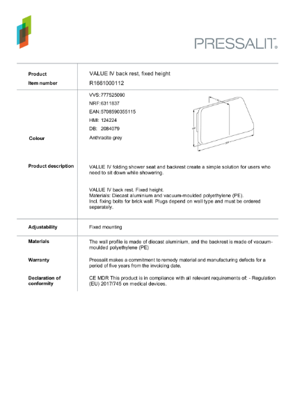 R1661000112 data sheet