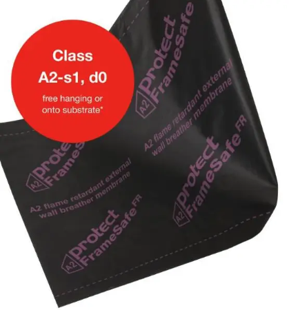 Glidevale Protect Framesafe FR / 5000 FR - Class A2 Flame Retardant Wall Breather Membrane 