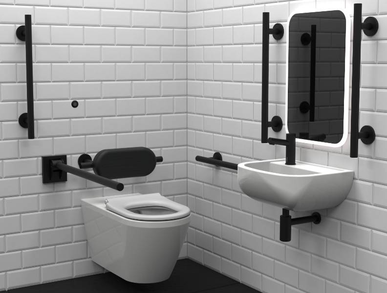 STYLE Infrared Premium Rimless Luxury Wall Hung Doc M Toilet Pack