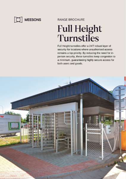 Meesons Full Height Turnstile Range Brochure