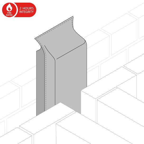 Dacatie Dacasock Wide Firesock 1 Hour Acoustic Fire Rated Fire Stop - Cavity barrier