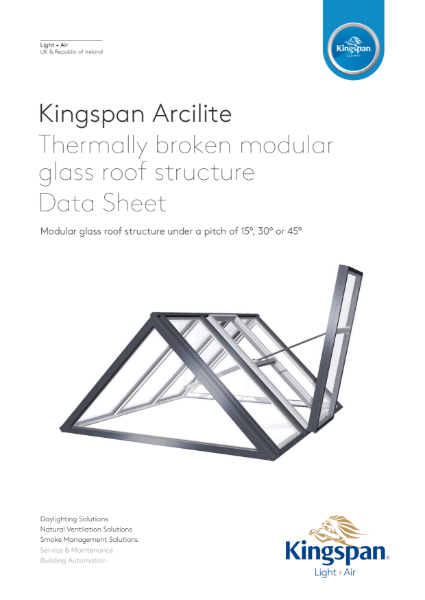 Kingspan Arcilite Glass Roof Structure