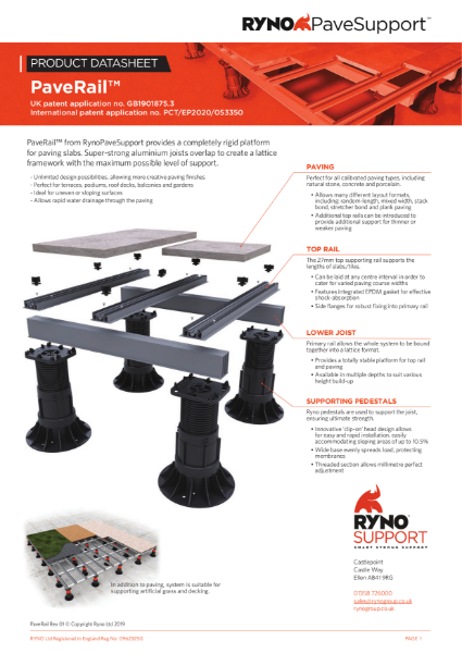 Datasheet - PaveRail Paving Support System