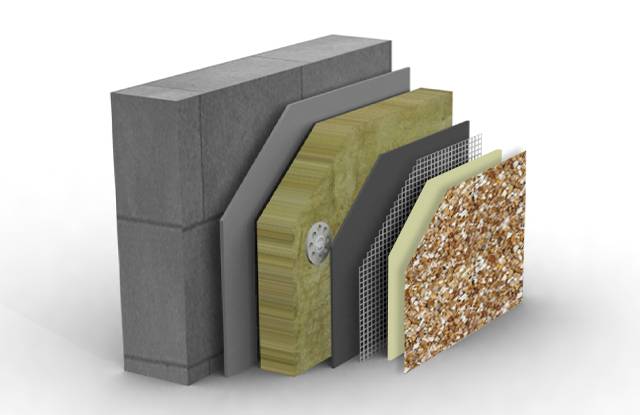Permarock Mineral Fibre EWI System with Dry Dash