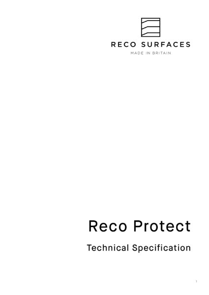 Reco Protect Technical Specification Data Sheet