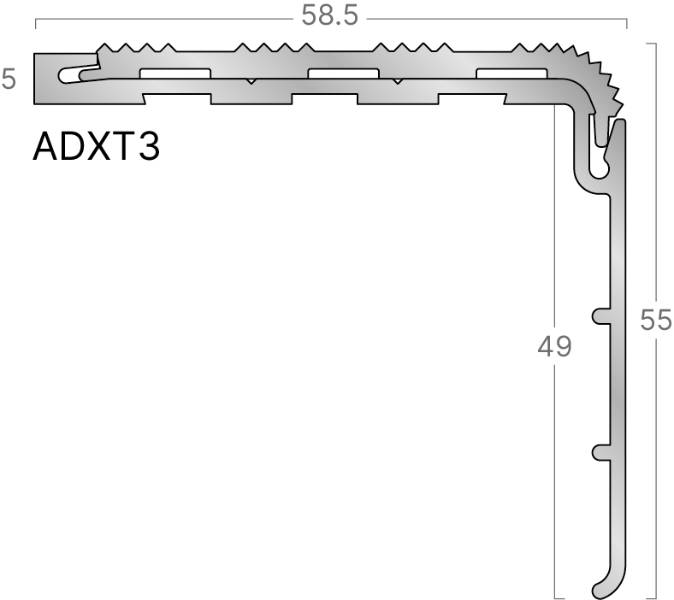 XT Aluminium Stair Edgings
