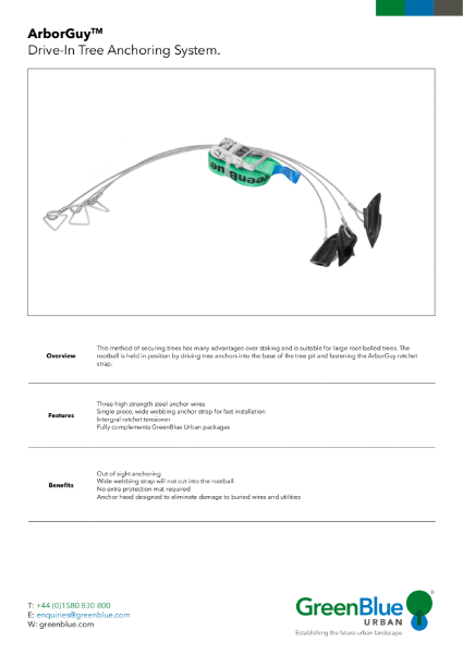 GBU Arborguy Drive-in Anchor Datasheet