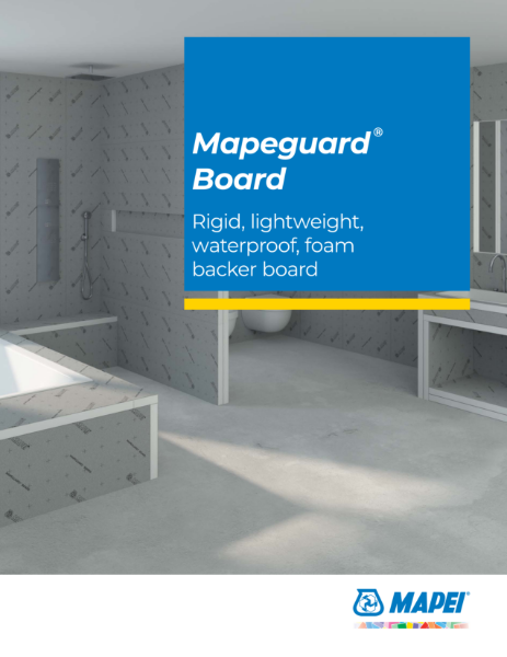 Mapeguard Board - Foam Core Backerboard | Mapei Inc. | NBS Source