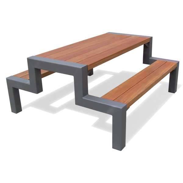 FalcoBloc Picnic Table - Picnic table with sustainable hardwood