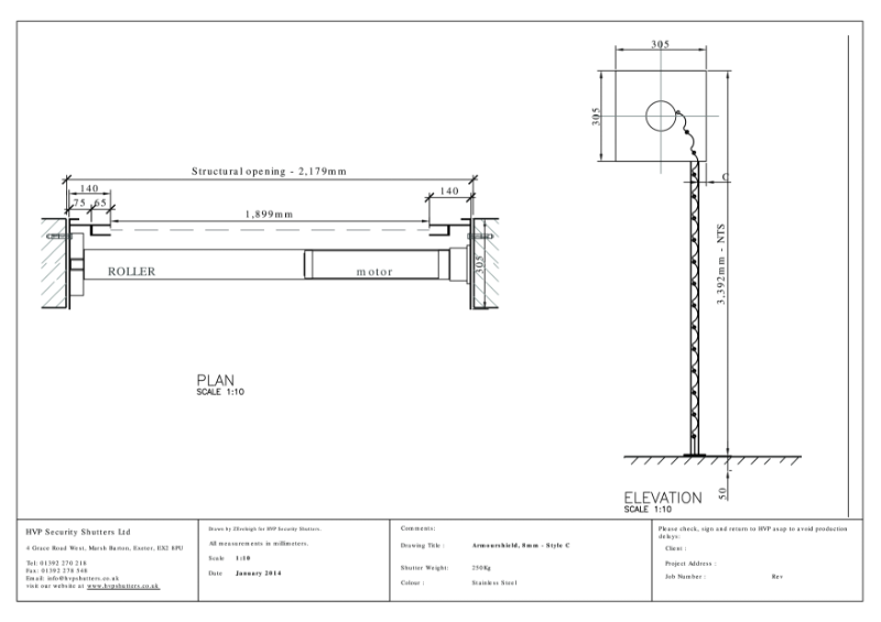 Armourshield Reveal Fix-Armourshield 8mm drawing
