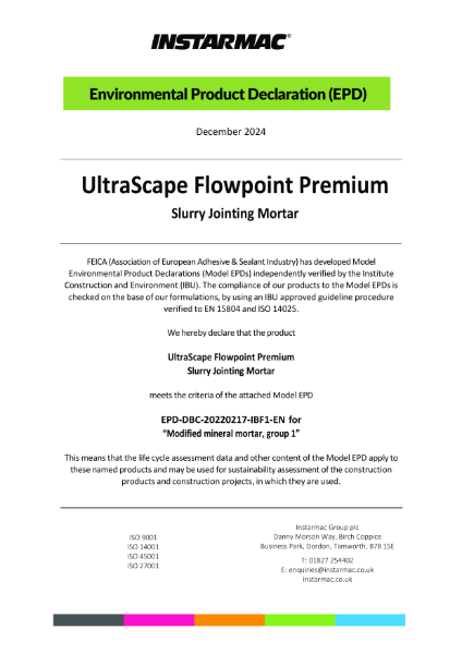 Flowpoint premium Environmental Product Declaration