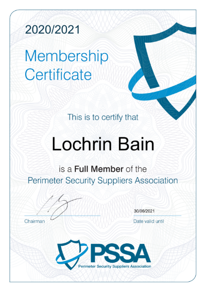 PSSA Membership Certificate 20-21