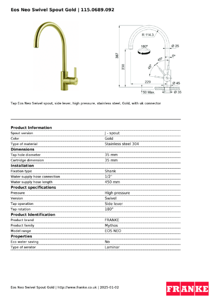 Product Sheet 115.0689.092