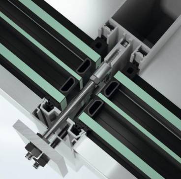 Stick curtain walling façade system - FWS 60