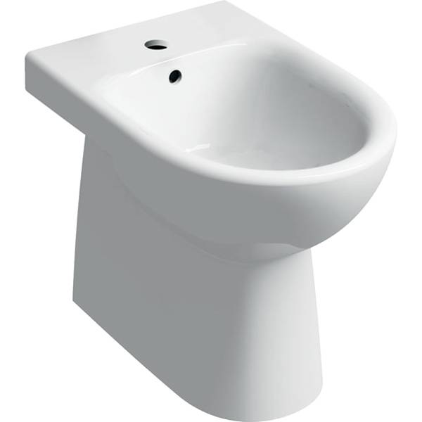 Geberit Selnova floor-standing bidet, back-to-wall, semi-shrouded - Bidet